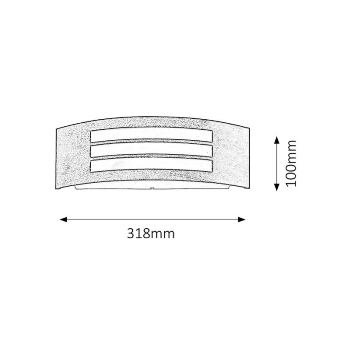 APLICA ROMA  AURIU ANTIC E27 1 14W 318X100MM [2]
