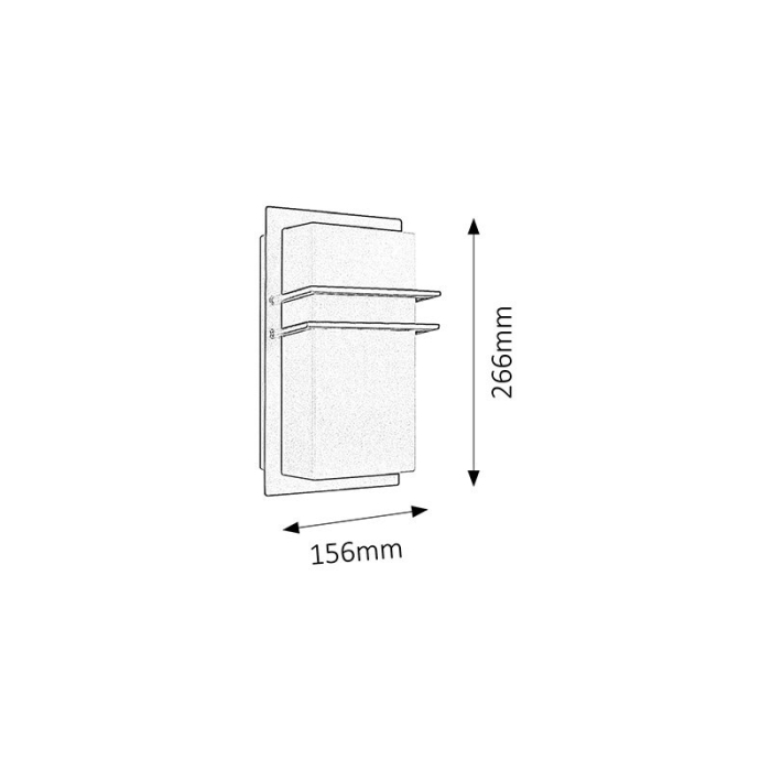 APLICA SEATTLE  NEGRU E27 1X11W 156X266MM [2]