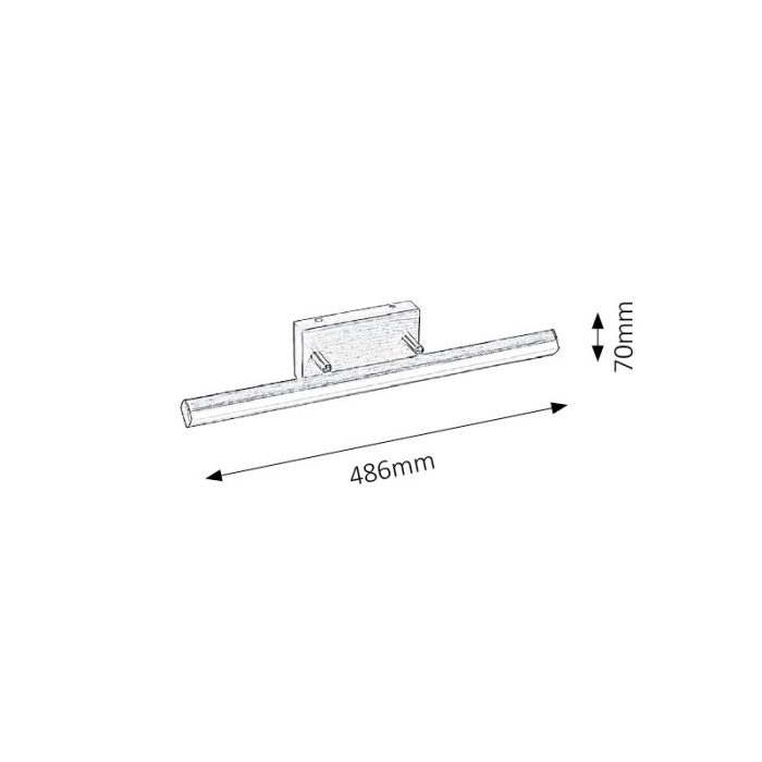 APLICA RABALUX SILAS 5720 BRONZ ALB LED 12W [2]