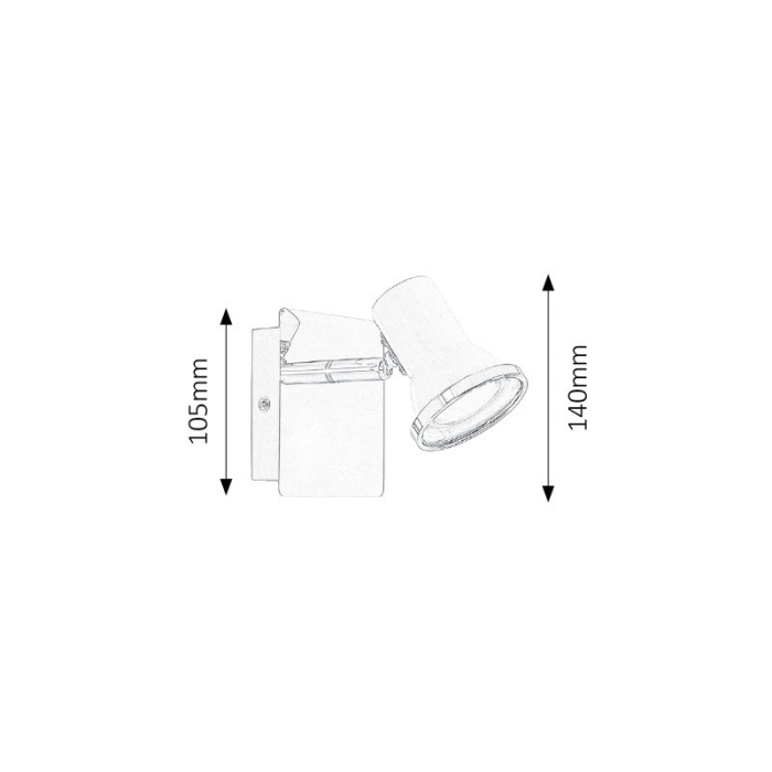 APLICA RABALUX STEVE 5497 PENTRU ILUMINAT EXTERIOR ALB ALB GU10 1X15W [2]