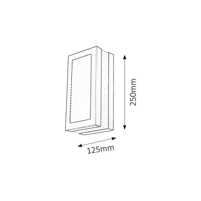 APLICA RABALUX STUTTGART 8170 PENTRU ILUMINAT EXTERIOR E27 1 14W 125X250MM [3]