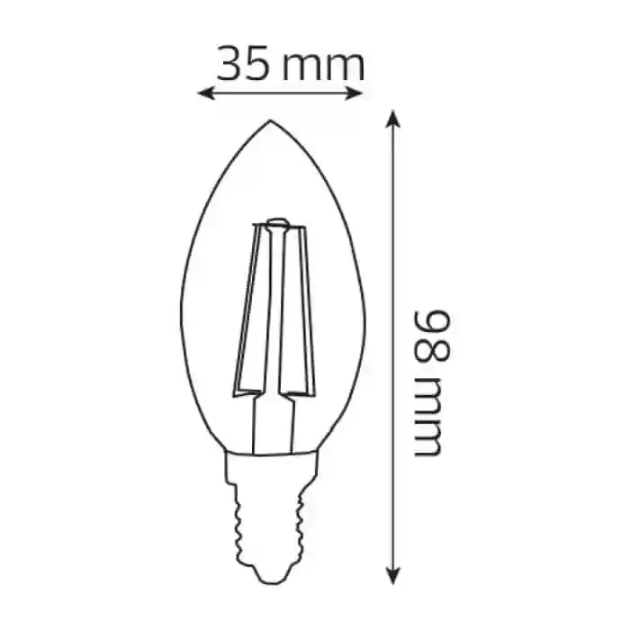 BEC LED LUMANARE 6W CLAR E14 4000K [2]