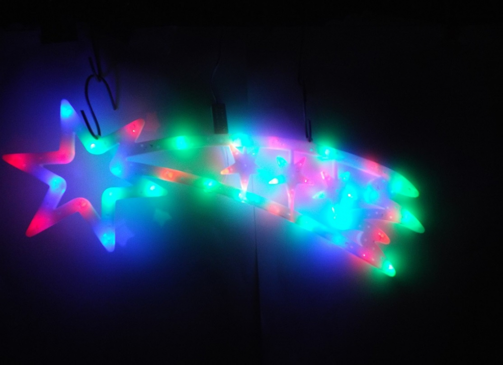 DECORATIUNE DE CRACIUN - COMETA 3 STELE CU MODULATOR - MULTICOLOR [3]