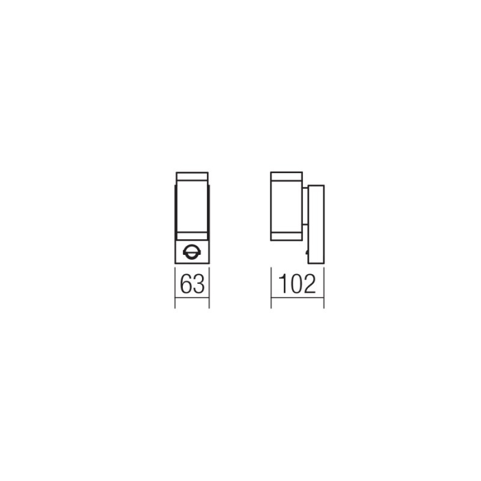 FELINAR APLICA LED VINCE 9455 2X3W MARO CU SENZOR [2]