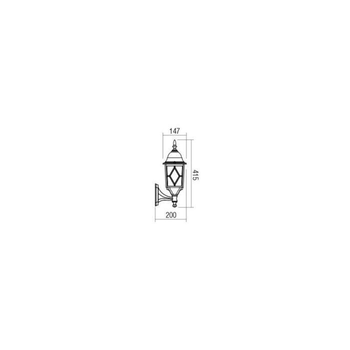 FELINAR APLICA MELTON  E27 1X28W SUS [2]