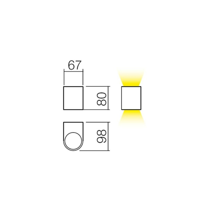 FELINAR APLICA  SCAN  GU10 1X7W GRI 220V [4]