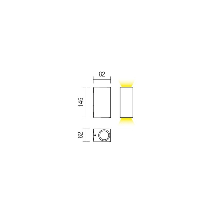 FELINAR LED REDO BEAM 9909 2X5W DG IP54 AP. [2]
