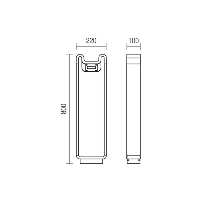 FELINAR LED REDO CONTOUR 9643 7W BR IP65 ST. H80 [2]