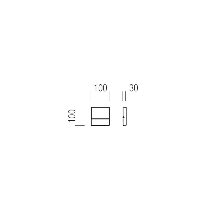 FELINAR LED REDO EVEN 9150 3W MWH IP54 AP. SQUARE [2]