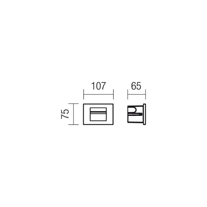 FELINAR LED REDO INNER 9636 3W DG IP65 AP. [2]