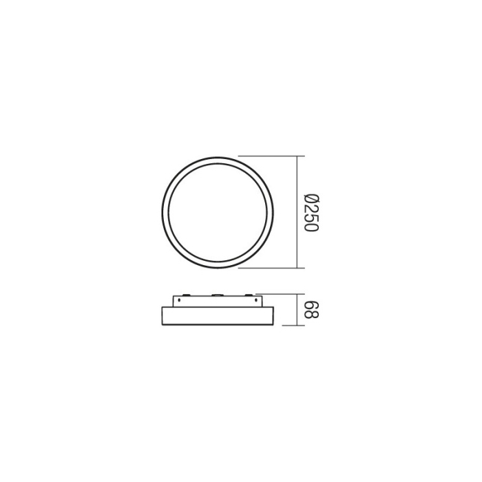 Plafoniera LED  100X0.2W LC R IP54 PLAFONIERA ROUND [2]