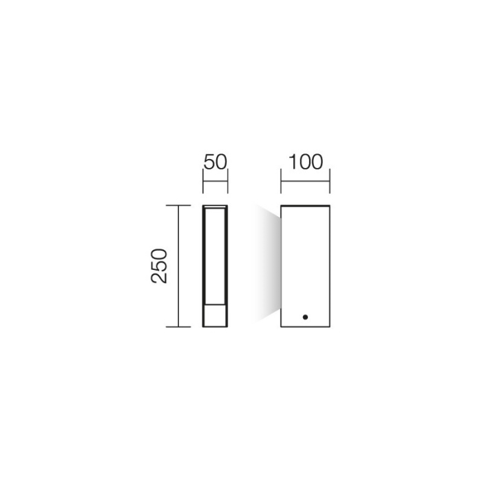 FELINAR LED REDO TWIN 9460 4W DG IP54 ST. H250 [2]