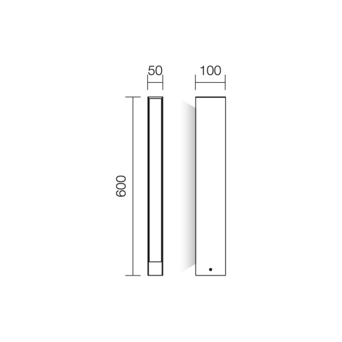 FELINAR LED TWIN 9461 10W DG IP54 ST. H600 [2]