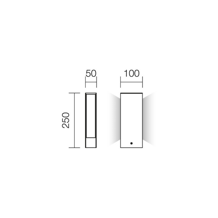 FELINAR LED  TWIN 9469 8W R IP54 ST. H250 [3]