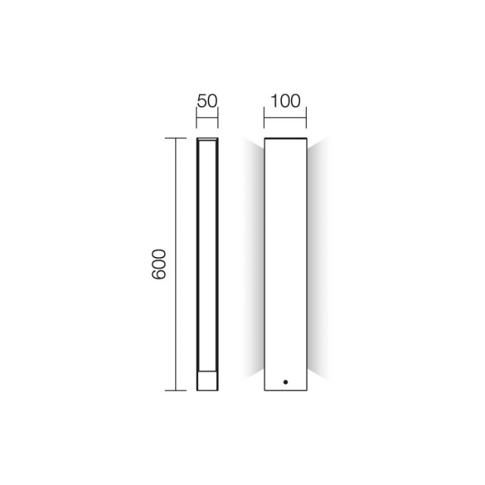 FELINAR LED  TWIN 9471 17W R IP54 ST. H600 [2]