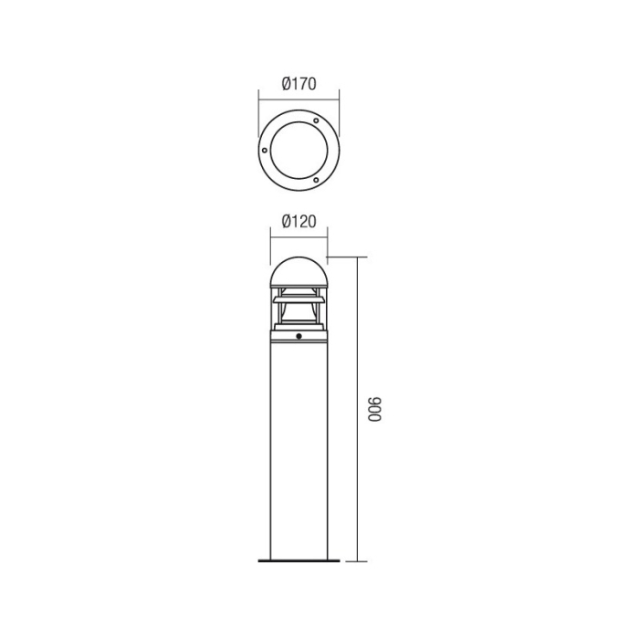 FELINAR REDO ARGO 9945 E27 1X20W DG IP54 ST. [3]