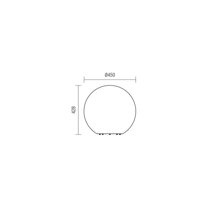 FELINAR BALOO 9968 E27 1X23W OPAL IP65 CD 45CM [2]