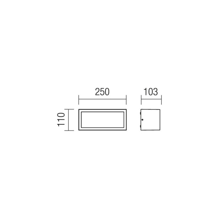FELINAR REDO BRICK 9897 E27 1X15W R IP54 AP. [2]
