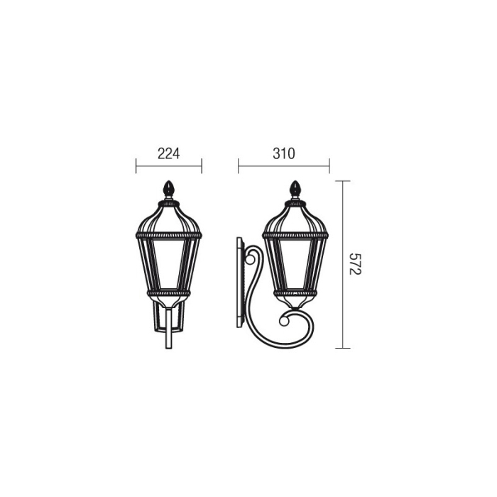 FELINAR REDO ESSEN 9656 E27 1X70W IP44 AP SUS [2]