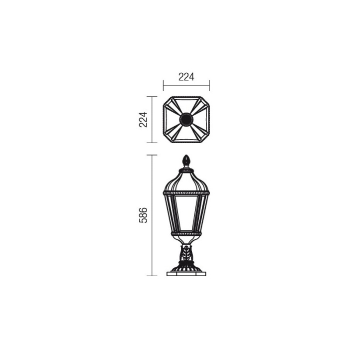 FELINAR REDO ESSEN 9660 E27 1X70W IP44 ST. H61 [2]