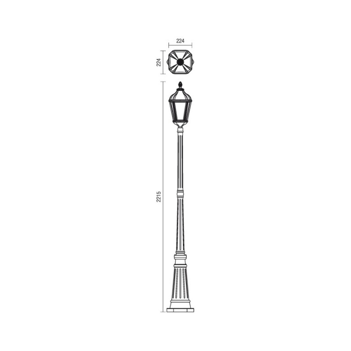 FELINAR  ESSEN 9662 E27 1X70W IP44 ST. H221 [2]
