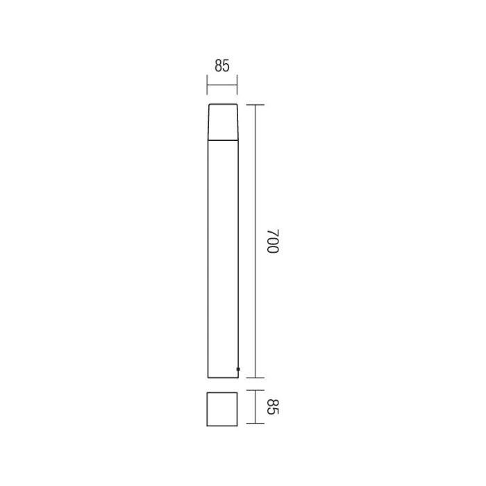 FELINAR TOGO 9267 E27 1X15W IP44 ST. H70 [3]