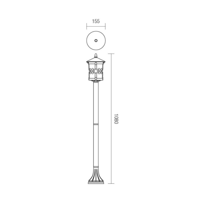 FELINAR TIROL E27 1X42W H108 220V [4]