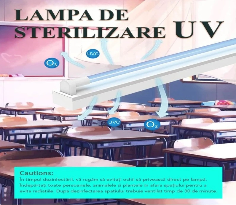 Lampa UV pentru sterilizare - Dezinfectie - 40W; 1200MM; 220V; GERMICIDA [2]