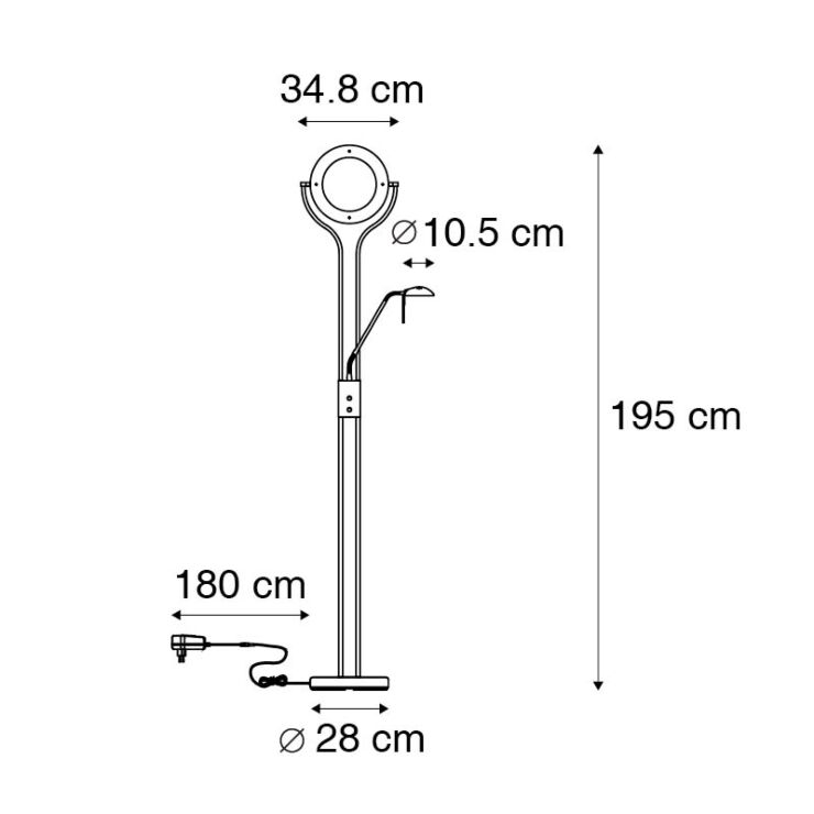 LAMPADAR LED SOLANO CU 2 BRATE [3]