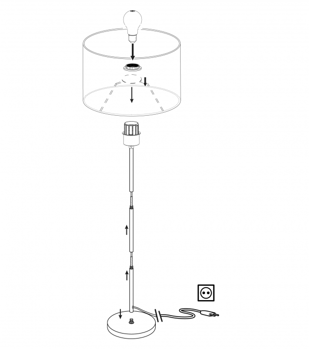 LAMPADAR  PASTERI 1X60W E27  NICHEL SATIN H1575: D280 :IP20 CU INTRERUPATOR [3]