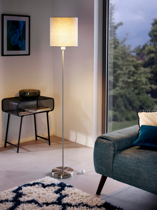 LAMPADAR  PASTERI 1X60W E27  NICHEL SATIN H1575: D280 :IP20 CU INTRERUPATOR [2]