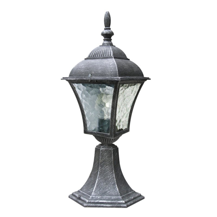 LAMPADAR TOSCANA 8398 EXTERIOR ARGINTIU ANTIC E27 1X60W D205X145X415MM [1]