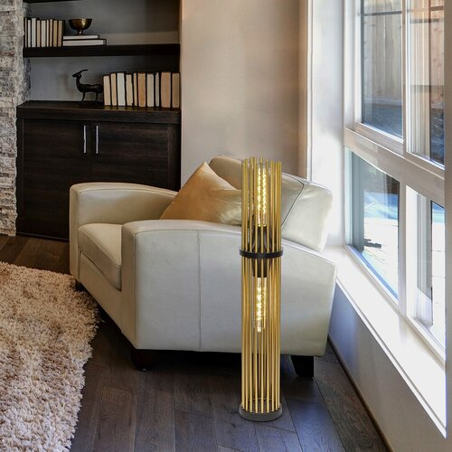 LAMPADAR ROXAS 2X40W E27 NEGRU/CUPRU [4]