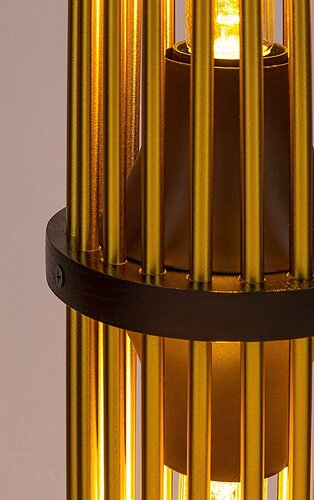 LAMPADAR ROXAS 2X40W E27 NEGRU/CUPRU [2]