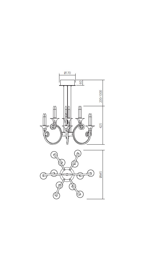 LUSTRA CHATEAU LED AURIU - ICH C12 11 [3]