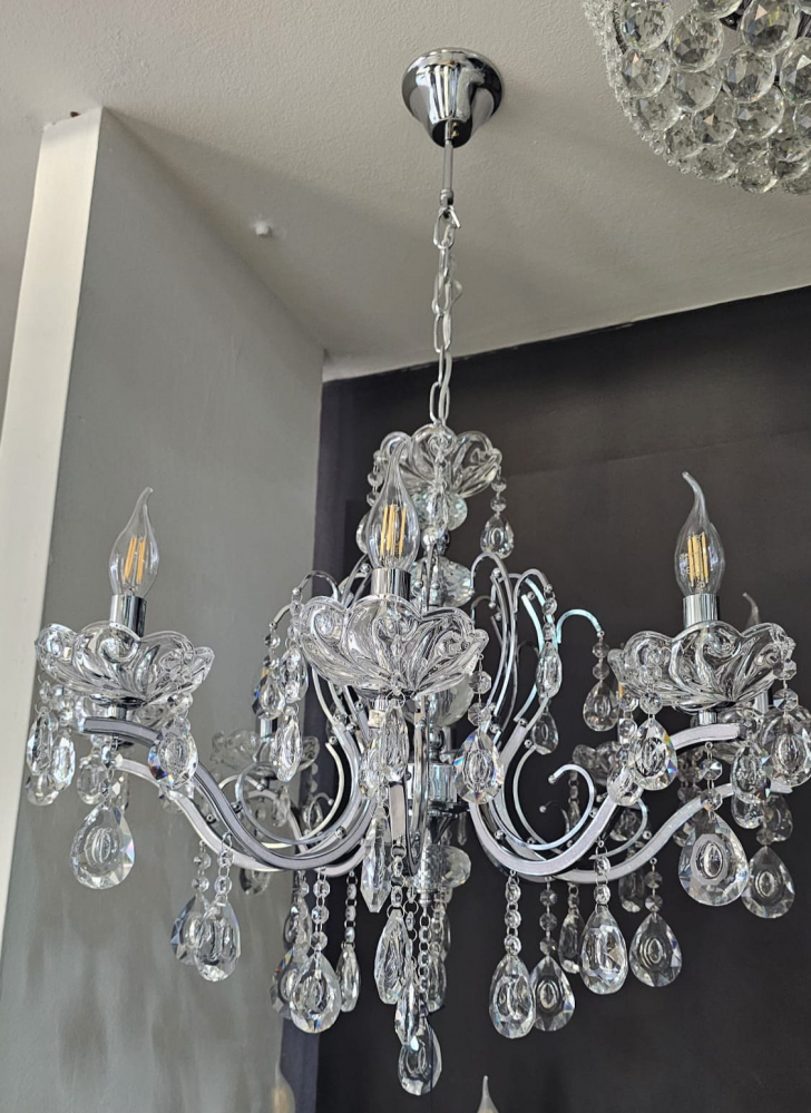 LUSTRA CRISTAL 8XE14 CROM [1]