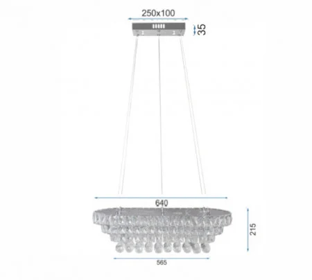 LUSTRA cristal LED 102W telecomanda [2]