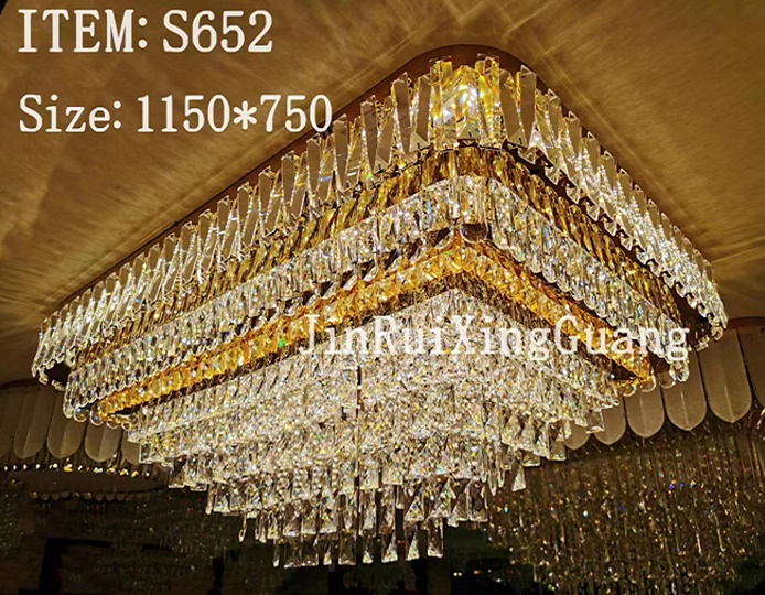 PLAFONIERA de CRISTAL - dimensiuni: 1150x750x430 - 1x360W [2]