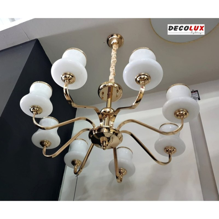 LUSTRA DECO 9088/8 AUR - 8 BECURI [2]