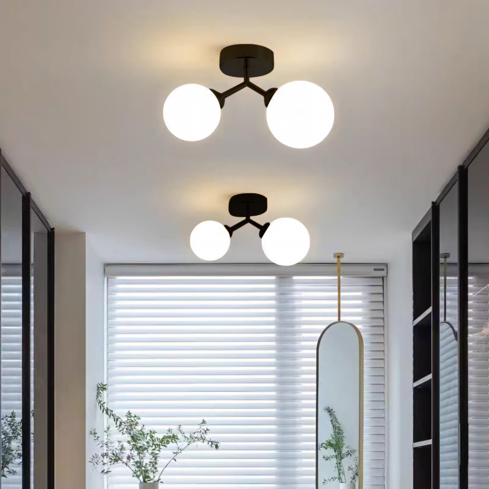 LUSTRA LED 2XG9 NEGRU [1]