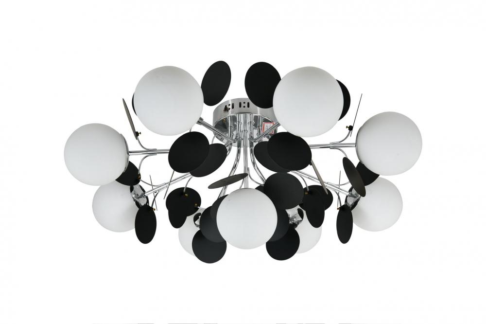PLAFONIERA LED ALB /NEGRU 8+1 BECURI 9XE27 [1]