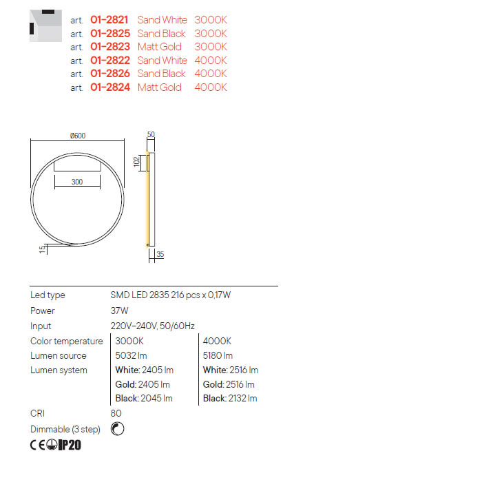 LUSTRA LED FEBE 1X75W D1200 NEGRU 4290LM [2]