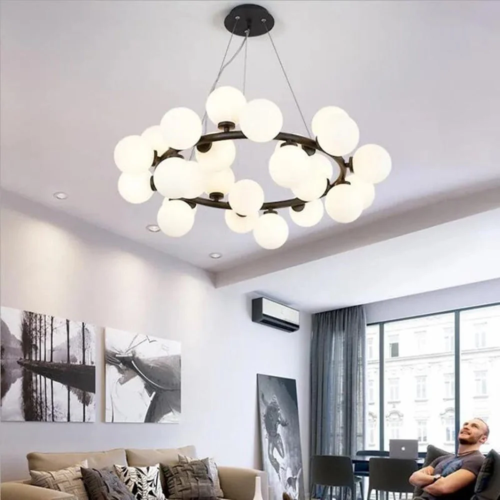 LUSTRA LED NEAGRA GLOB ALB 25XG9 [2]