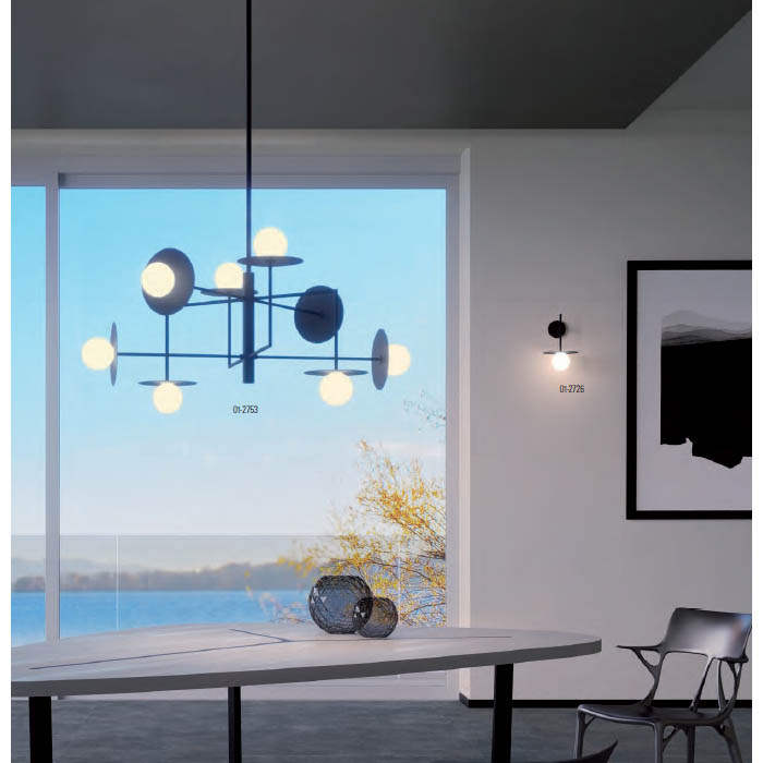 LUSTRA LED PLATO NEGRU 8X10W D100 [2]