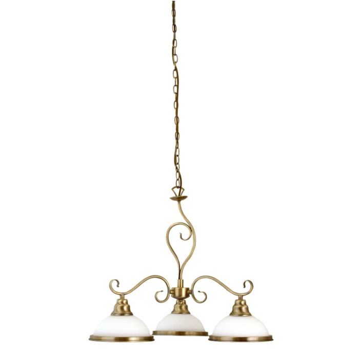 LUSTRA RABALUX ELISETT 2753 BRONZ BRONZ ALB E27 3X60W D600X520MM [2]