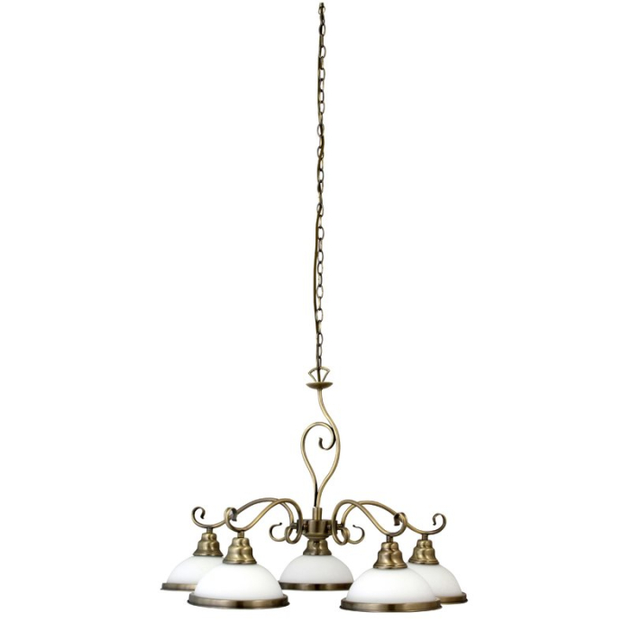 LUSTRA  ELISETT 2755 BRONZ BRONZ ALB E27 5X60W D700X520MM [2]