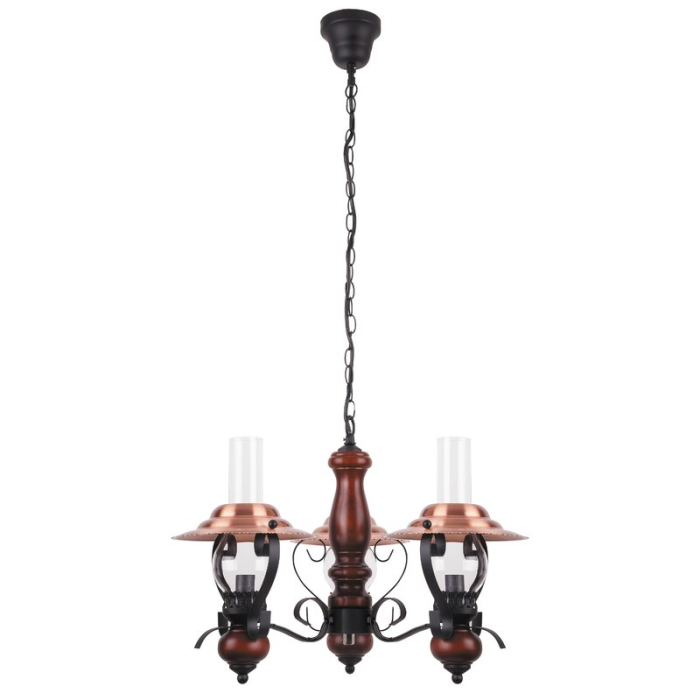 LUSTRA RABALUX ENNA 7860 NEGRU BRONZ E14 3X40W D500X400MM [2]