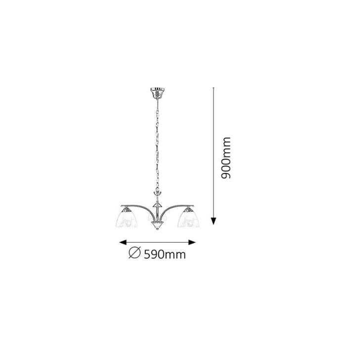 LUSTRA TRISTAN 7203 ALB E14 3X40W D590X300MM [2]