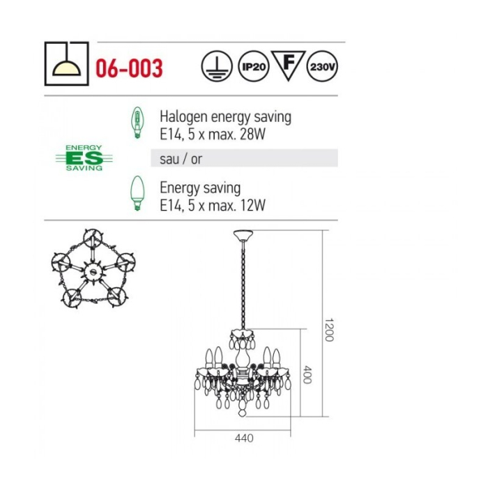 Lustra Redo Bolero 06-003 [2]