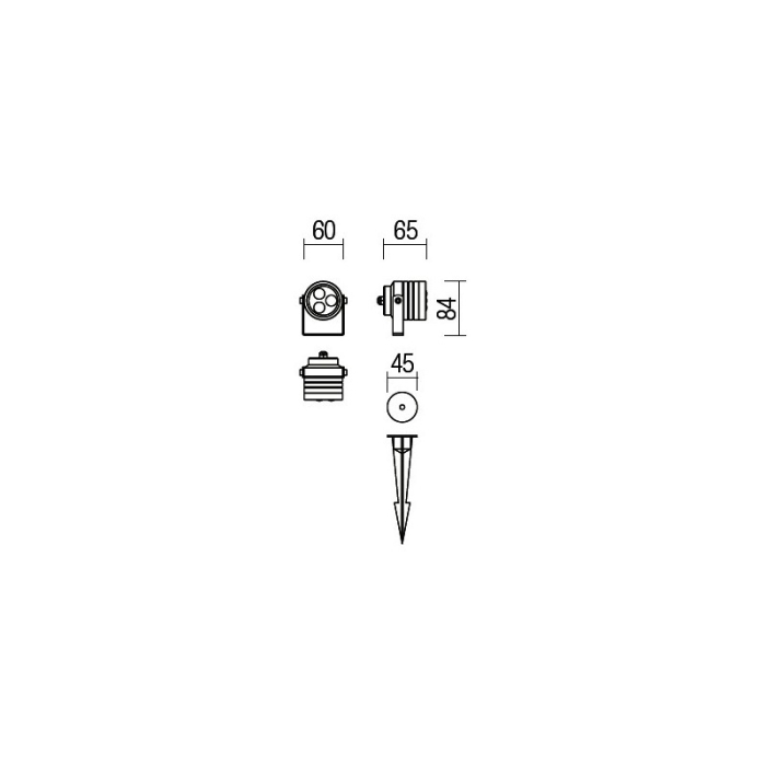 PROIECTOR LED REDO FARO 9306 3X1W IP65 CU PICHET [2]